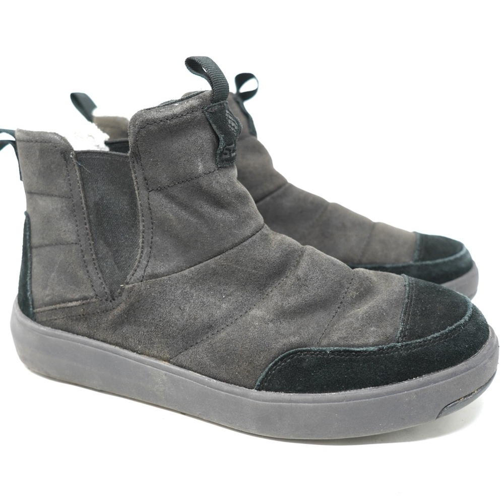 Stio Men's Size 8 Colter Slip On Boots Suede Lined Mid Ankle Gray